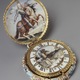 A jeweled gold pocket watch believed to belong to Louis XIV, containing a hand-painted portrait of the young king.